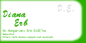 diana erb business card